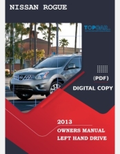 NISSAN ROGUE 2013 OWNERS MANUAL